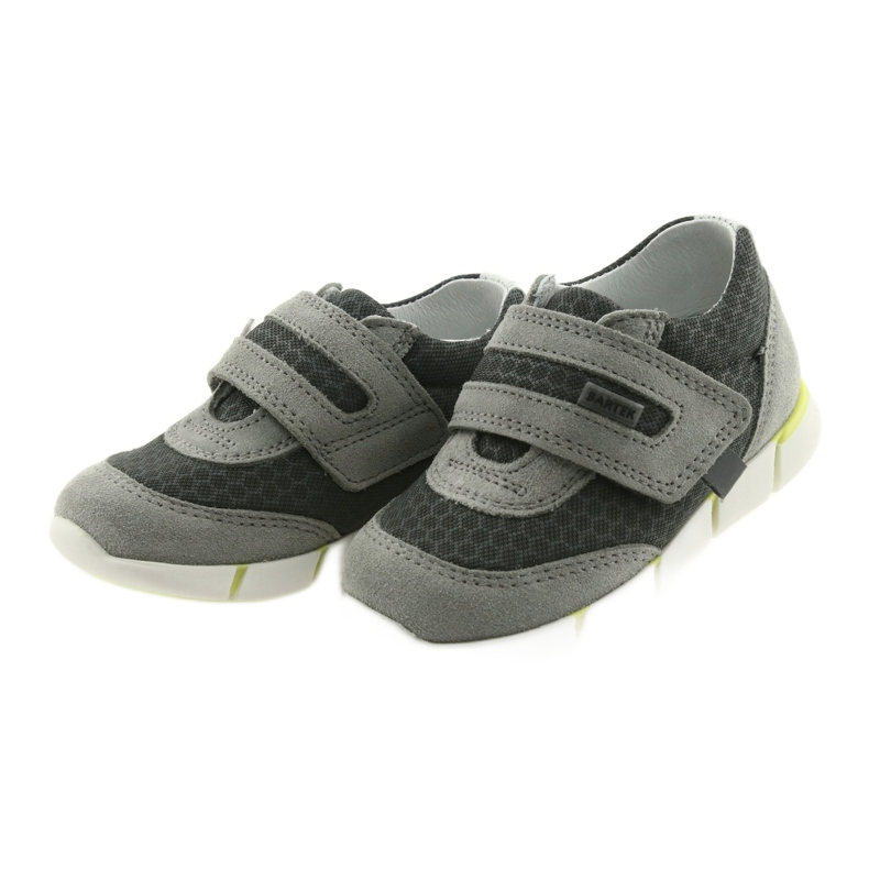 Leather semi -sports Velcro 51949 Bartek grey 3