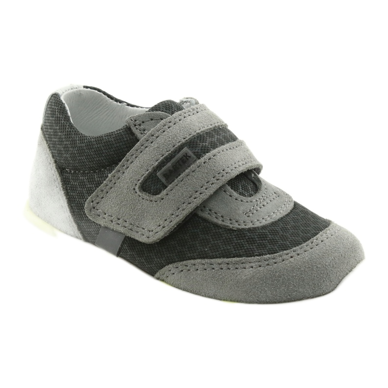 Leather semi -sports Velcro 51949 Bartek grey 1