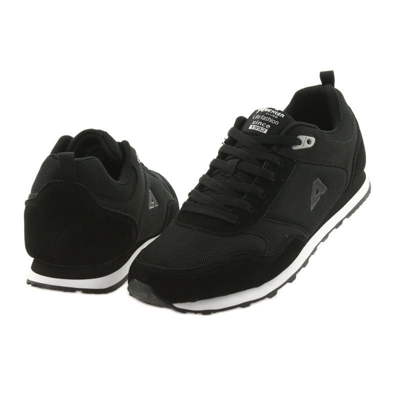 American Club American WT13 black sports shoes for men 4