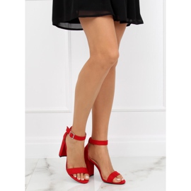 Sandals on the post red 369-18 Red 2