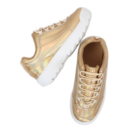 Holographic gold sports shoes 82017 Gold golden 1