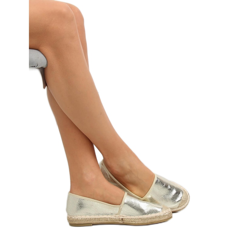 Metallic gold Espadrilles A645-ESP-1 Gold golden 1