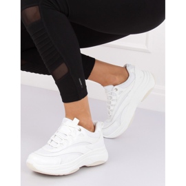 White women's sports shoes B0-15 White 1