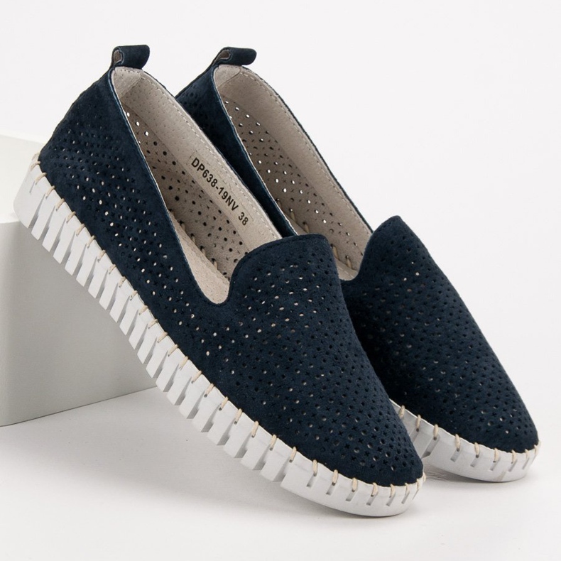 Filippo Navy Leather Lords blue navy blue 1 Filippo Navy Leather Lords blue navy blue 1