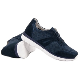 Filippo Navy Leather Sport Shoes blue 1 Filippo Navy Leather Sport Shoes blue 1