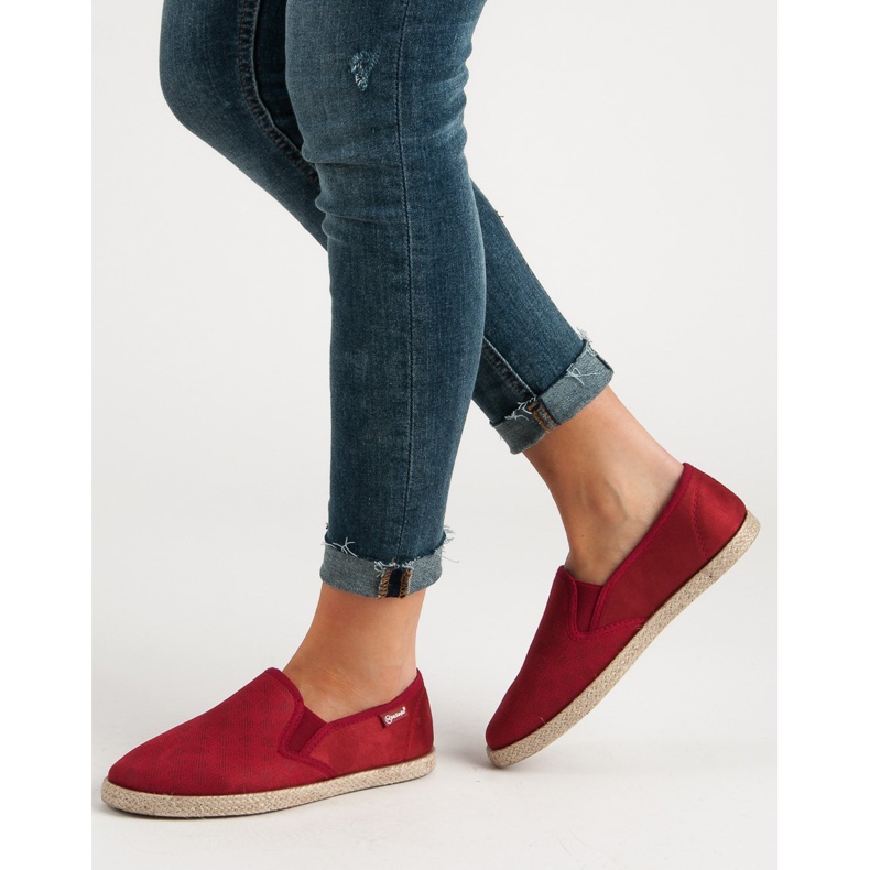 MCKEYLOR Burgundy Slipons red 2