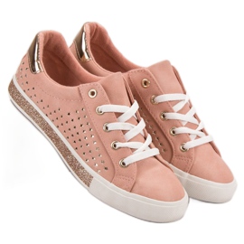 Kylie Pink Sneakers With Stars 1