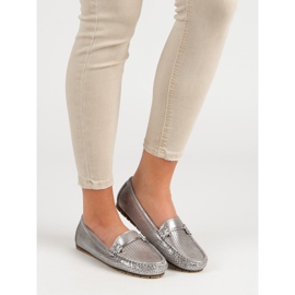 Kylie Shiny loafers grey 2