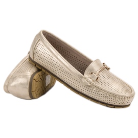 Kylie Shiny loafers yellow 1