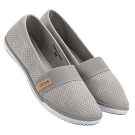 Lightweight VINCEZA Slipons grey 1