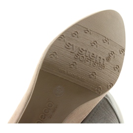 Women's leather pumps with flexible sole Arka 5137 beige 6 Women's leather pumps with flexible sole Arka 5137 beige 6