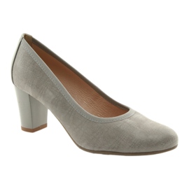 Arka Ark pumps women leather flexible sole 5137 gray grey 1