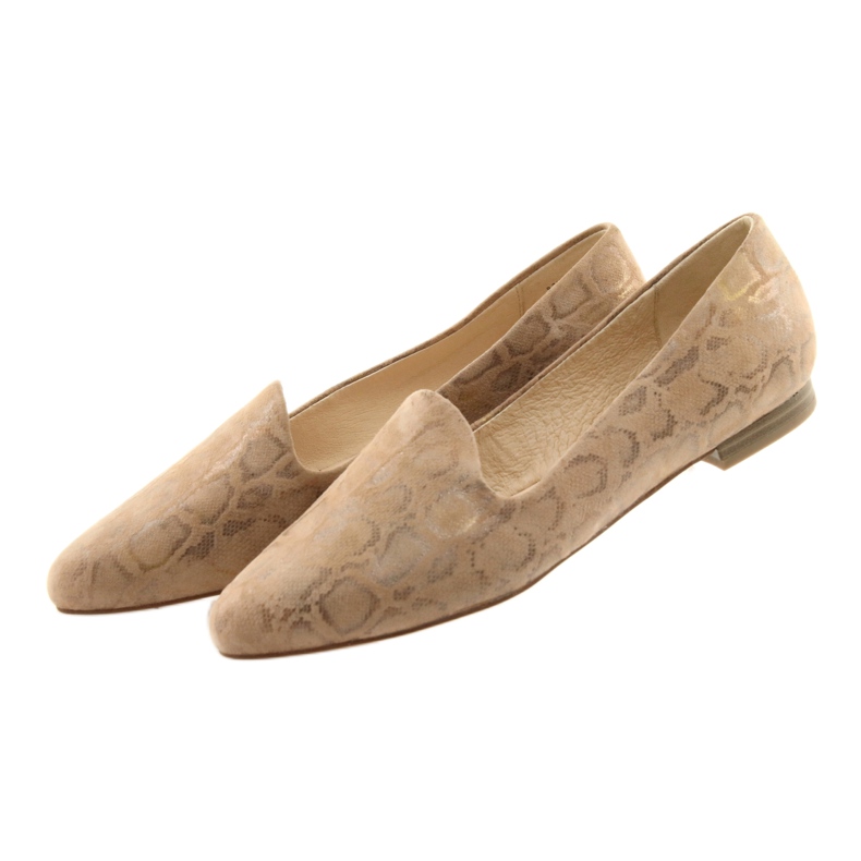 Lordsy ballerinas for women leather Caprice 24203 beige 4