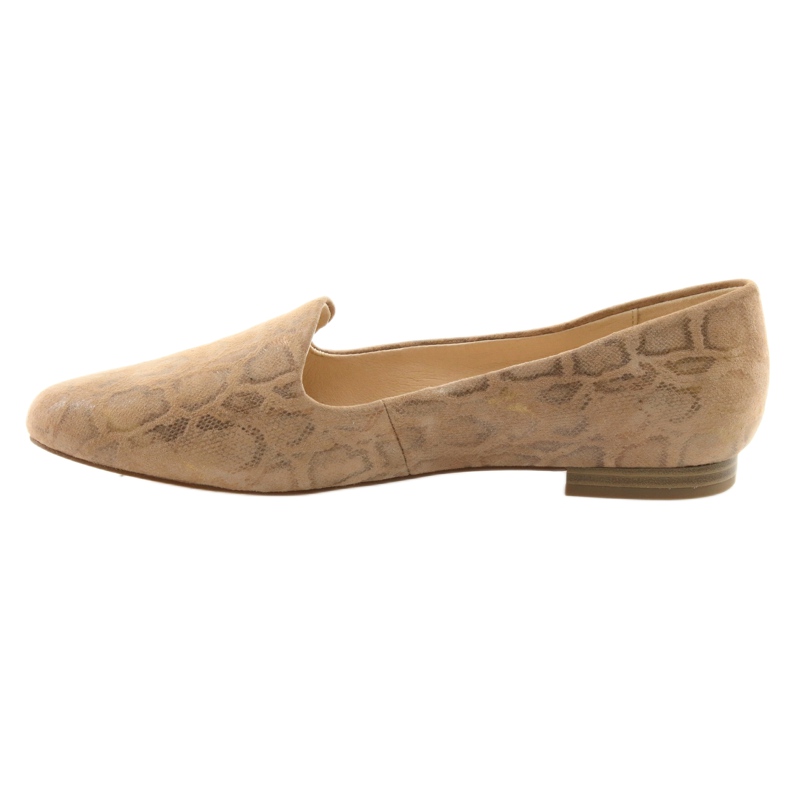 Lordsy ballerinas for women leather Caprice 24203 beige 2