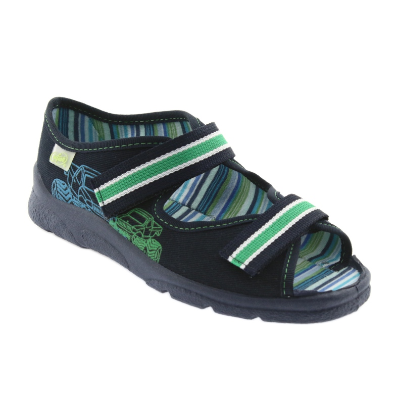 Befado children's shoes 969X073 green navy blue 2 Befado children's shoes 969X073 green navy blue 2