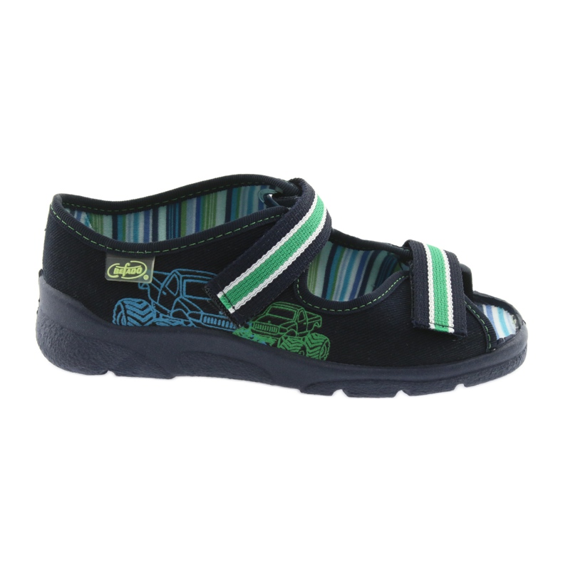 Befado children's shoes 969X073 green navy blue 1 Befado children's shoes 969X073 green navy blue 1