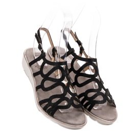 Kylie Fashionable Black Sandals 1 Kylie Fashionable Black Sandals 1