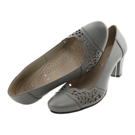 Openwork pumps for women Gregors 745 gray grey 4