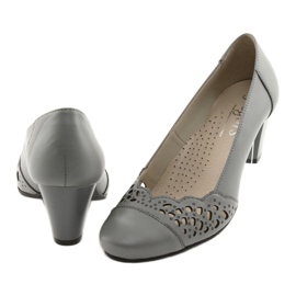 Openwork pumps for women Gregors 745 gray grey 3