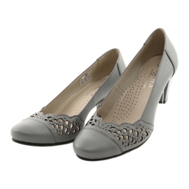 Openwork pumps for women Gregors 745 gray grey 2