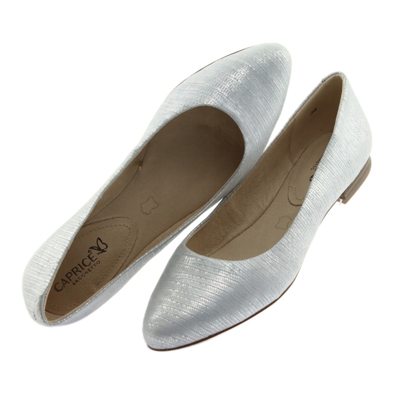 Ballerinas pumps for women Caprice 22104 silver blue grey 5 Ballerinas pumps for women Caprice 22104 silver blue grey 5