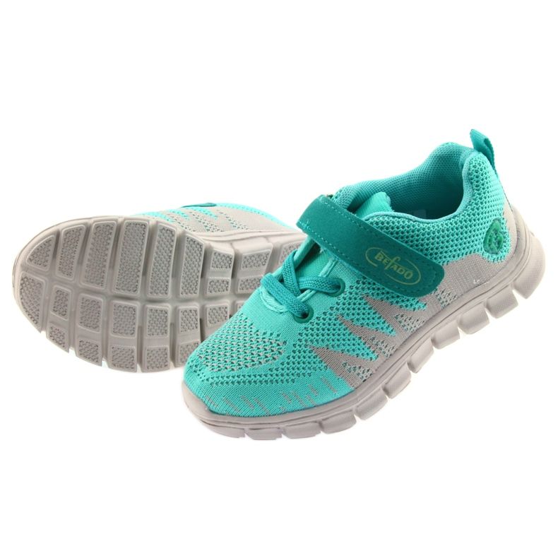 Befado children's shoes up to 23 cm 516X027 grey green 5