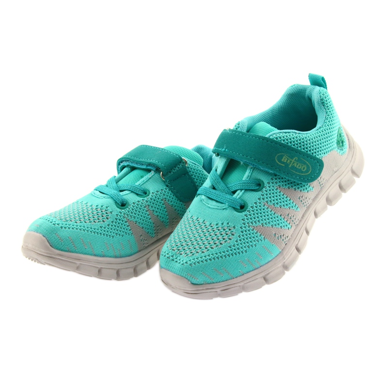Befado children's shoes up to 23 cm 516X027 grey green 3