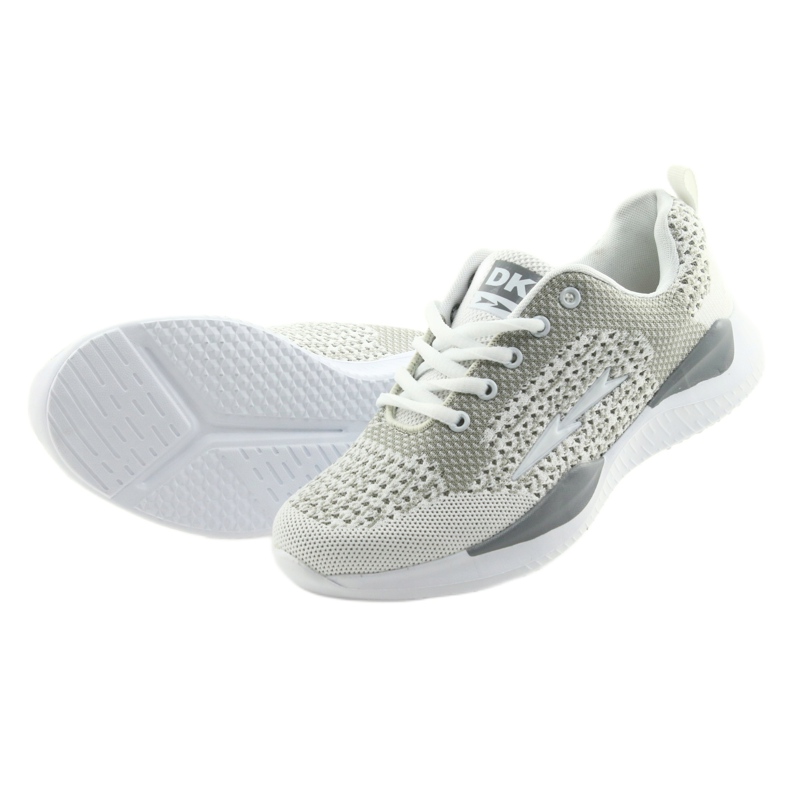 Women's sports white DK SA349 white-gray insole with memory foam 5