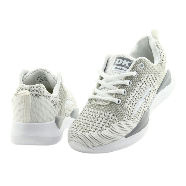 Women's sports white DK SA349 white-gray insole with memory foam 4