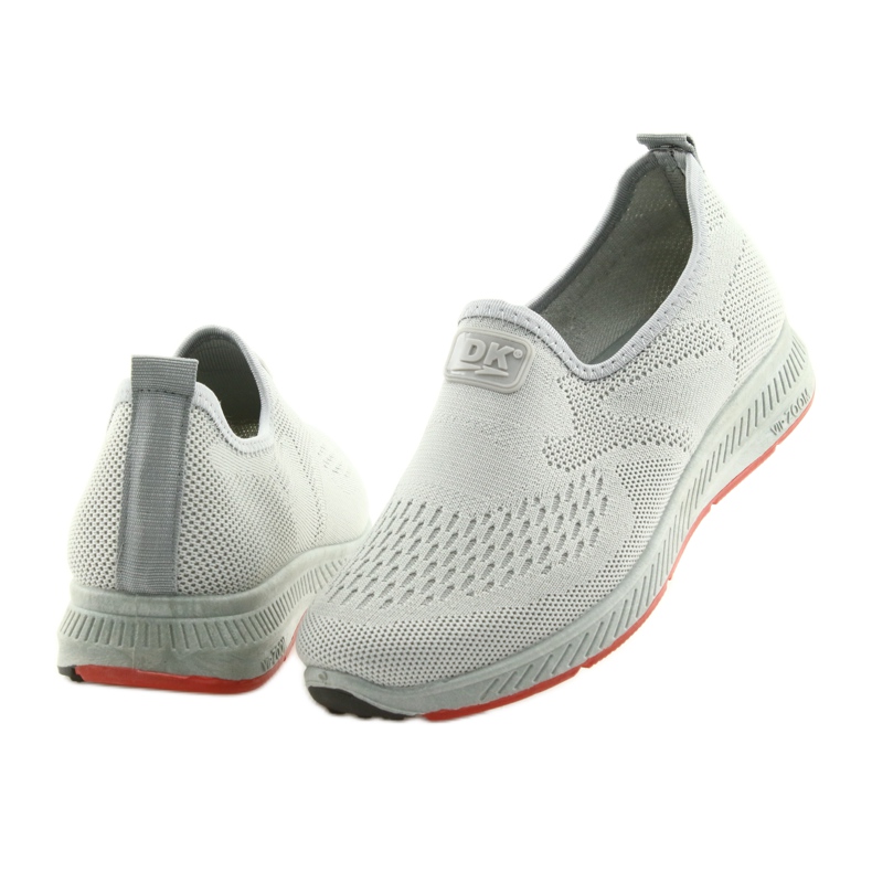 Gray Slip Gray Sport Shoes DK SA089 grey red 4