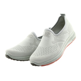 Gray Slip Gray Sport Shoes DK SA089 grey red 3