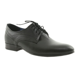 Nikopol Black leather shoes 1693 1