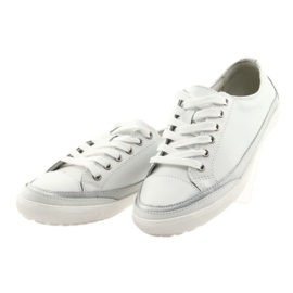 Sports shoes for women, tied Filippo 703 white silver grey 3 Sports shoes for women, tied Filippo 703 white silver grey 3