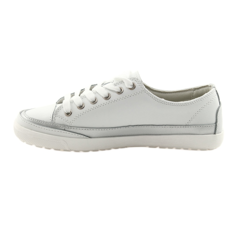 Sports shoes for women, tied Filippo 703 white silver grey 2 Sports shoes for women, tied Filippo 703 white silver grey 2