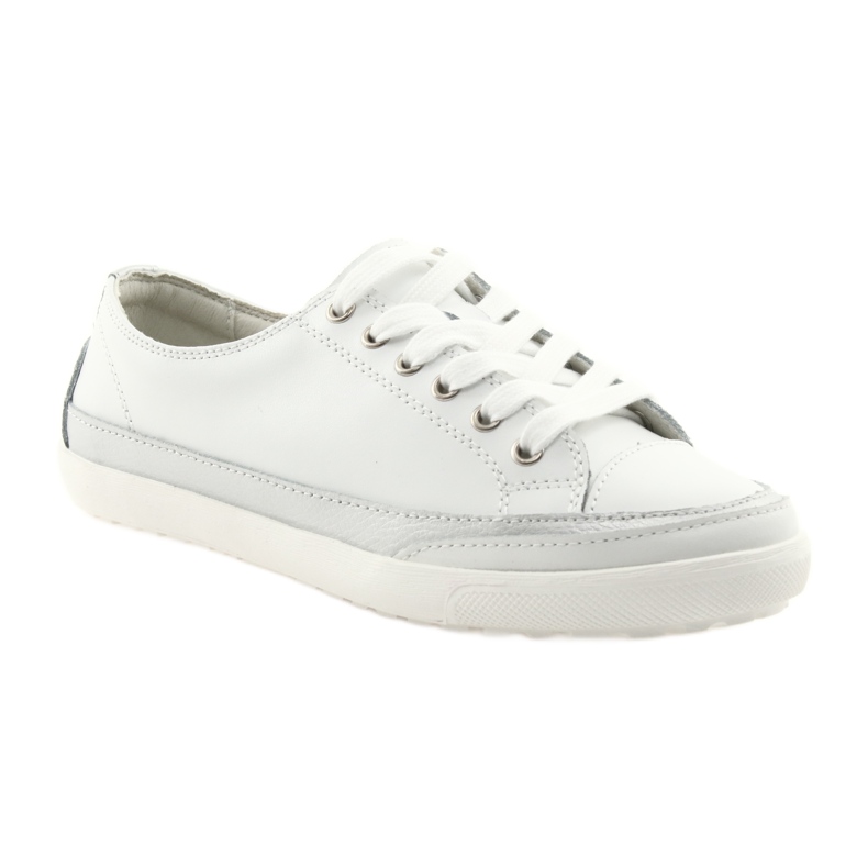 Sports shoes for women, tied Filippo 703 white silver grey 1 Sports shoes for women, tied Filippo 703 white silver grey 1