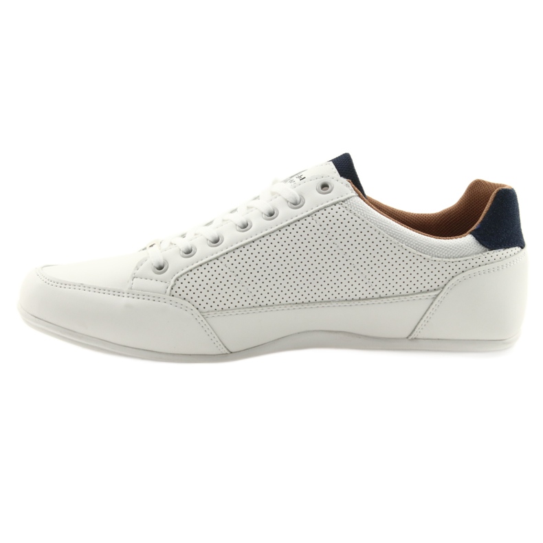 Mckey 901 white men's sport shoes red navy blue 2