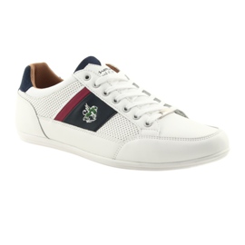 Mckey 901 white men's sport shoes red navy blue 1