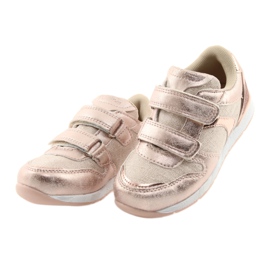 Różowe Sneakers American Club ES25 gold pink yellow 3