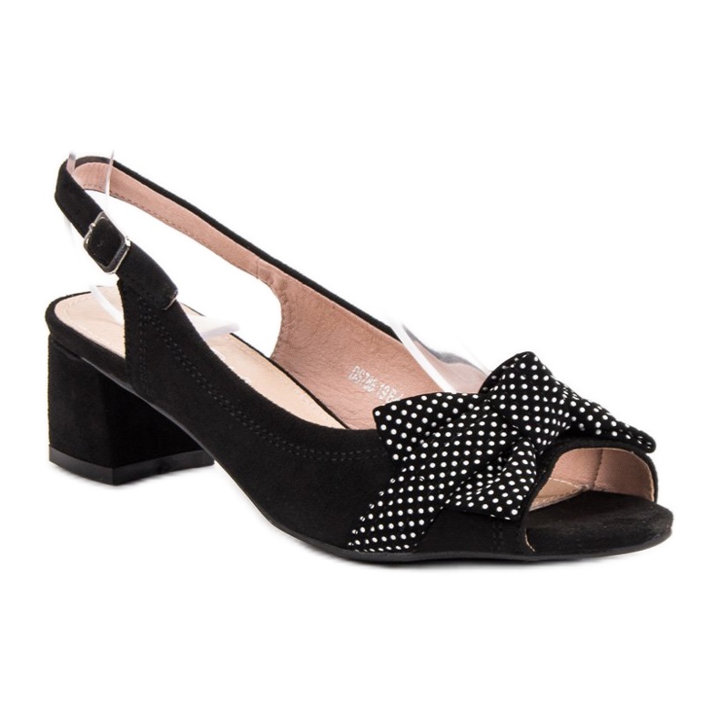 Filippo Suede Sandals With A Bow black 1