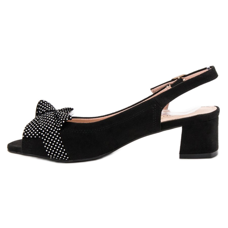 Filippo Suede Sandals With A Bow black 2