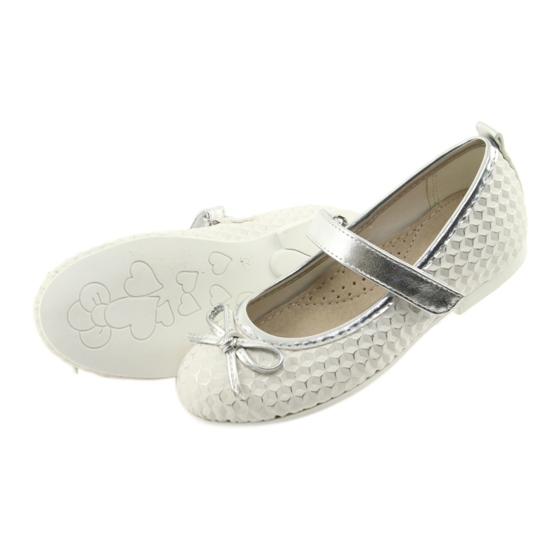 American Club GC16 velcro ballerinas pumps white grey 4 American Club GC16 velcro ballerinas pumps white grey 4