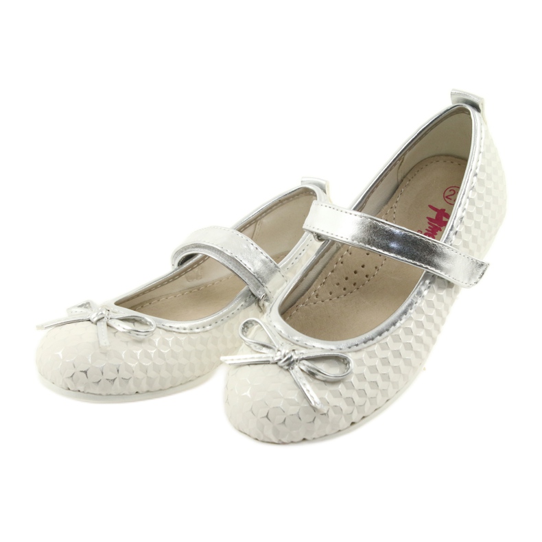 American Club GC16 velcro ballerinas pumps white grey 3 American Club GC16 velcro ballerinas pumps white grey 3