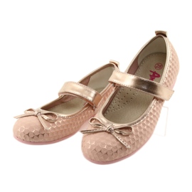Ballerinas girls' bow American Club GC16 yellow pink 3