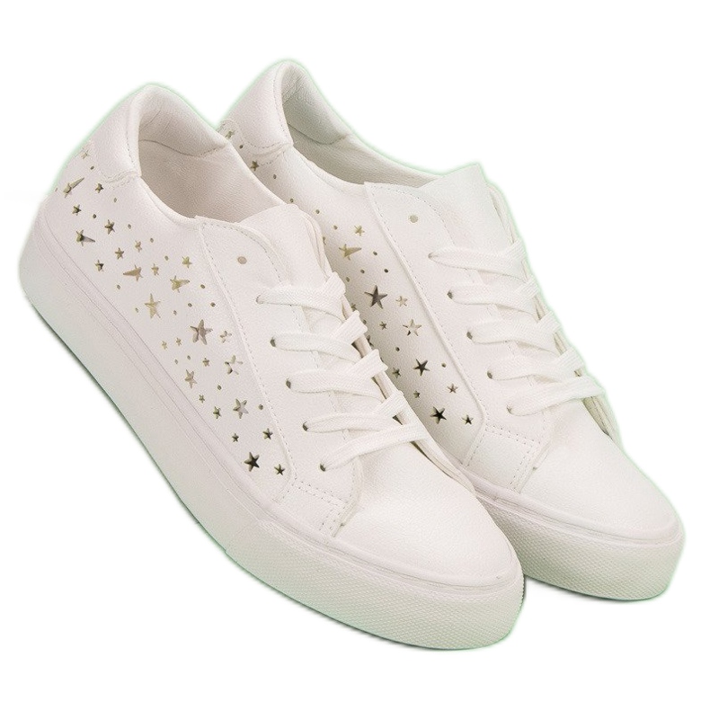 J. Star Low Sneakers With Stars white 2 J. Star Low Sneakers With Stars white 2