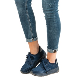 Ideal Shoes Slip-on Sports Shoes blue 1