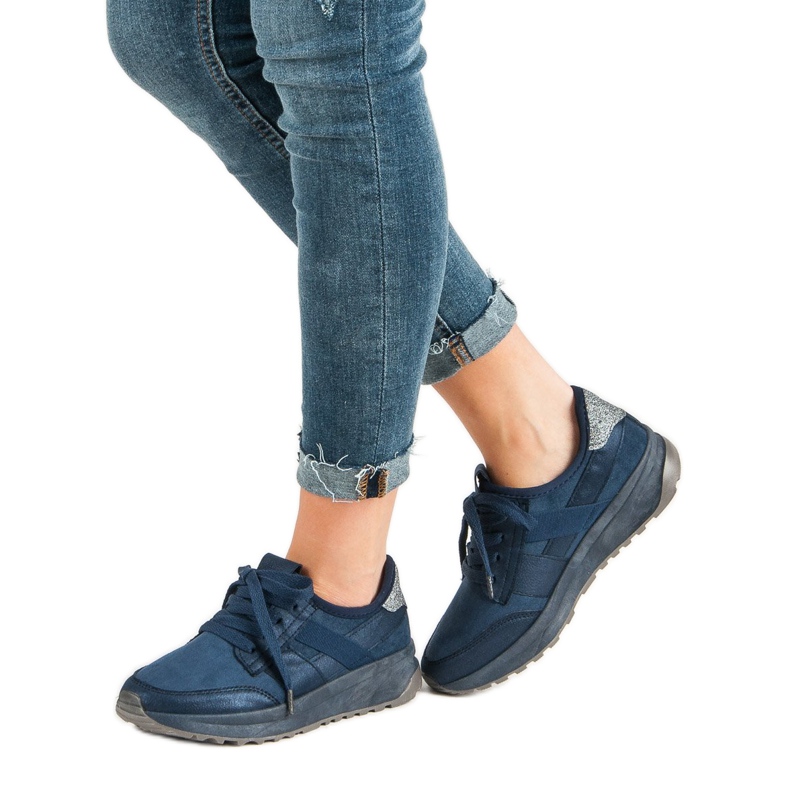 Ideal Shoes Slip-on Sports Shoes blue 2