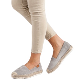 Gray Suede Espadrilles grey 1