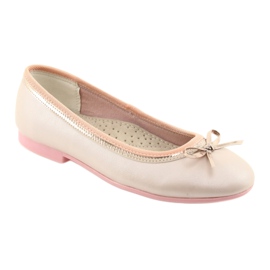 Ballerinas with a bow, pink pearl American Club GC14 / 19 golden 1 Ballerinas with a bow, pink pearl American Club GC14 / 19 golden 1