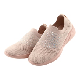American Club America AD05 Women's Sports Shoes Pink with zircons 3