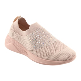 American Club America AD05 Women's Sports Shoes Pink with zircons 1